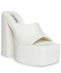 SteveMadden TRIXIE WHITE LEATHER