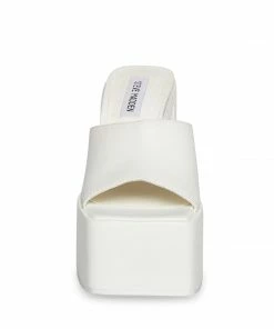 SteveMadden TRIXIE WHITE LEATHER