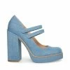 SteveMadden TWICE DENIM FABRIC WOMEN’S SHOES