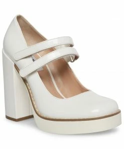 SteveMadden TWICE WHITE PATENT WOMEN’S SHOES