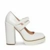 SteveMadden TWICE WHITE PATENT WOMEN’S SHOES