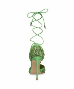 SteveMadden VANITY GREEN Rhinestones