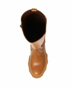 SteveMadden WAYDE TAN LEATHER WOMEN’S SHOES