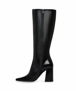 STEVEMADDEN ZELDA BLACK LEATHER