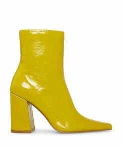 STEVEMADDEN NEW & NOW ZOE MUSTARD PATENT