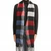 SteveMadden BUFFALO PLAID SCARF BERRY ACCESSORIES