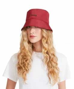 SteveMadden NYLON BUCKET HAT WINE Shop All
