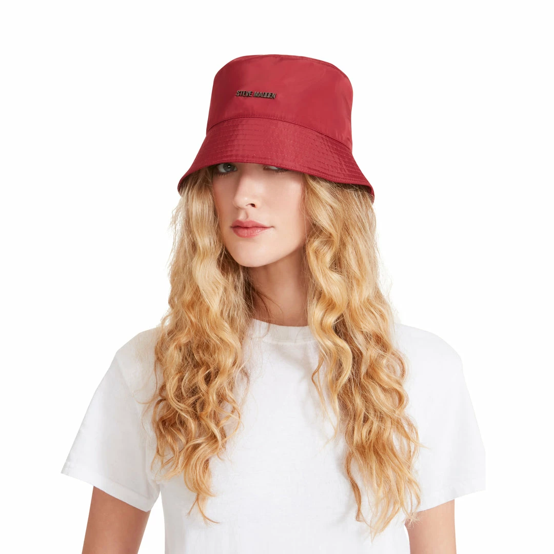 SteveMadden NYLON BUCKET HAT WINE Shop All