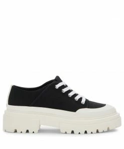 SteveMadden WOMEN’S SHOES AVAH BLACK CANVAS