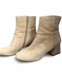 Recurate RESALE DAVIST CAMEL SUEDE BOOTIE - SM REBOOTED