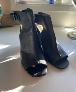 Recurate RESALE LEATHER PEEP TOE HEEL - SM REBOOTED