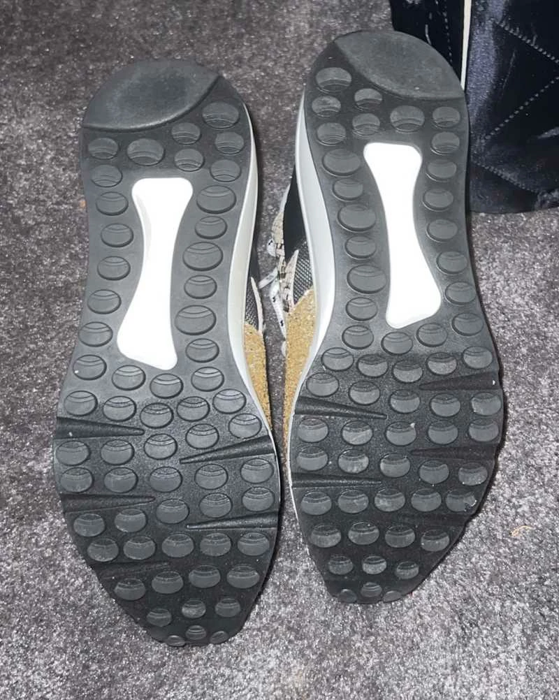 Recurate RESALE CLIFF WHITE/GOLD LEATHER - SM REBOOTED