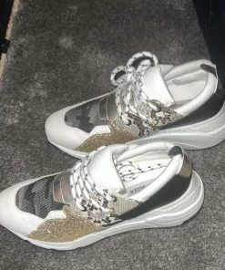 Recurate RESALE CLIFF WHITE/GOLD LEATHER - SM REBOOTED