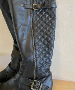 Recurate KNEE HIGH QUILTED MOTO BOOT - SM REBOOTED