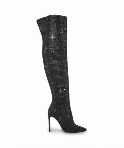 SteveMadden VIVIANNE BLACK Rhinestones