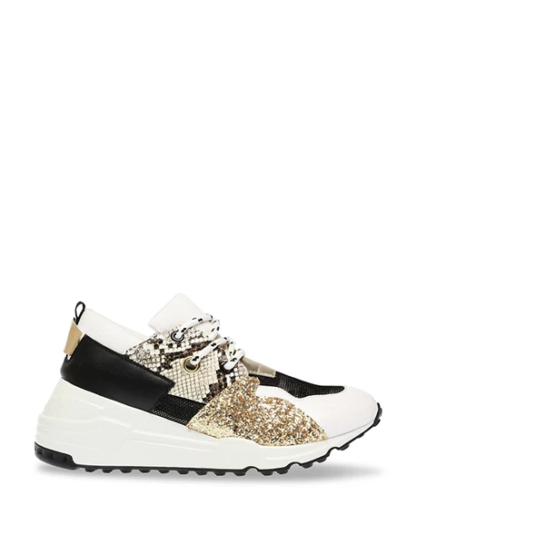 Recurate RESALE CLIFF WHITE/GOLD LEATHER - SM REBOOTED