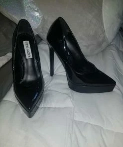 Recurate BLACK PLATFORM POINTED TOE HEEL - SM REBOOTED