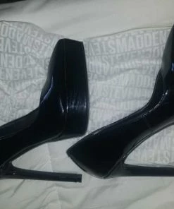 Recurate BLACK PLATFORM POINTED TOE HEEL - SM REBOOTED