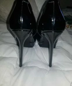 Recurate BLACK PLATFORM POINTED TOE HEEL - SM REBOOTED