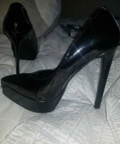 Recurate BLACK PLATFORM POINTED TOE HEEL - SM REBOOTED