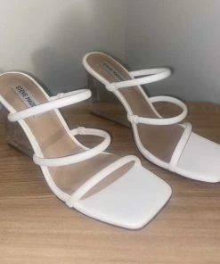 Recurate LUNETTE STRAPPY CLEAR WEDGE SANDAL - SM REBOOTED RESALE