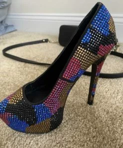 Recurate DYVINAL CRYSTAL PLATFORM HEEL - SM REBOOTED RESALE