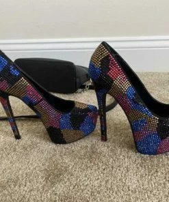 Recurate DYVINAL CRYSTAL PLATFORM HEEL - SM REBOOTED RESALE